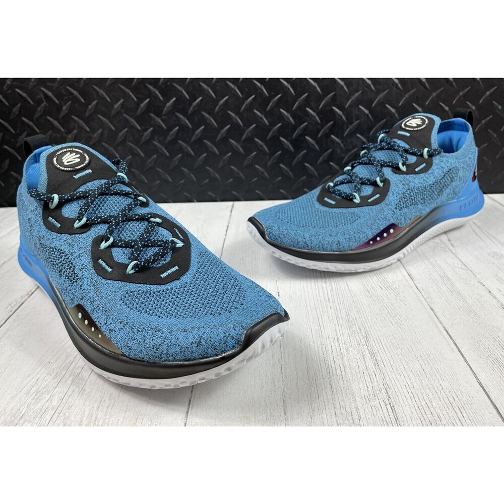 Under Armour Stephen Curry Flow Go Mens 8 Blue Running Basketball Shoes NEW